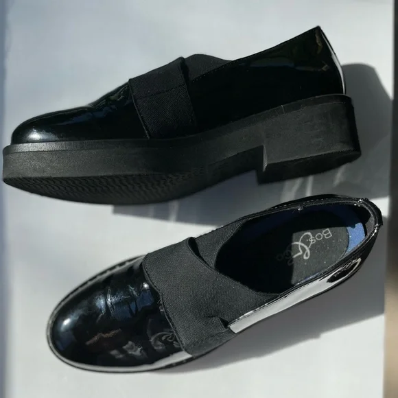 BOS & Co studded patent leather loafer / oxford 39 us8 - Picture 4 of 15